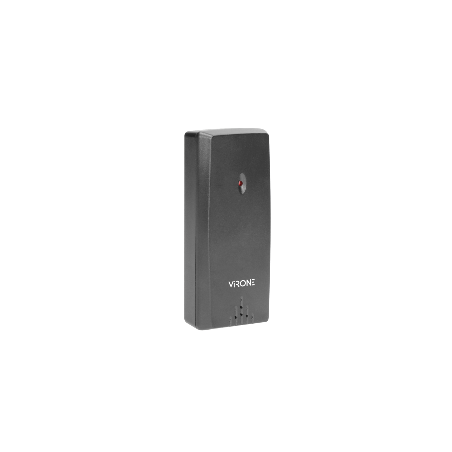 Wireless weather station with outdoor and indoor humidity and temperature indications, black