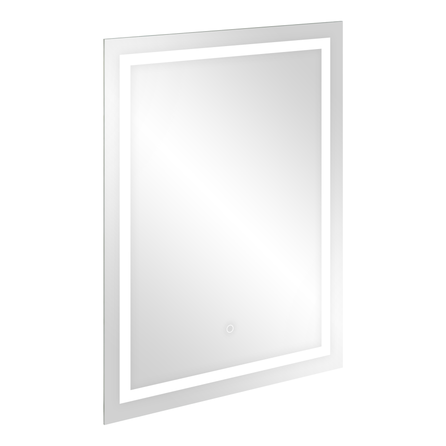Lustro prostokątne pionowe LED 60x80 cm (z wbudowanym włącznikiem, z marginesem, 4000K)
