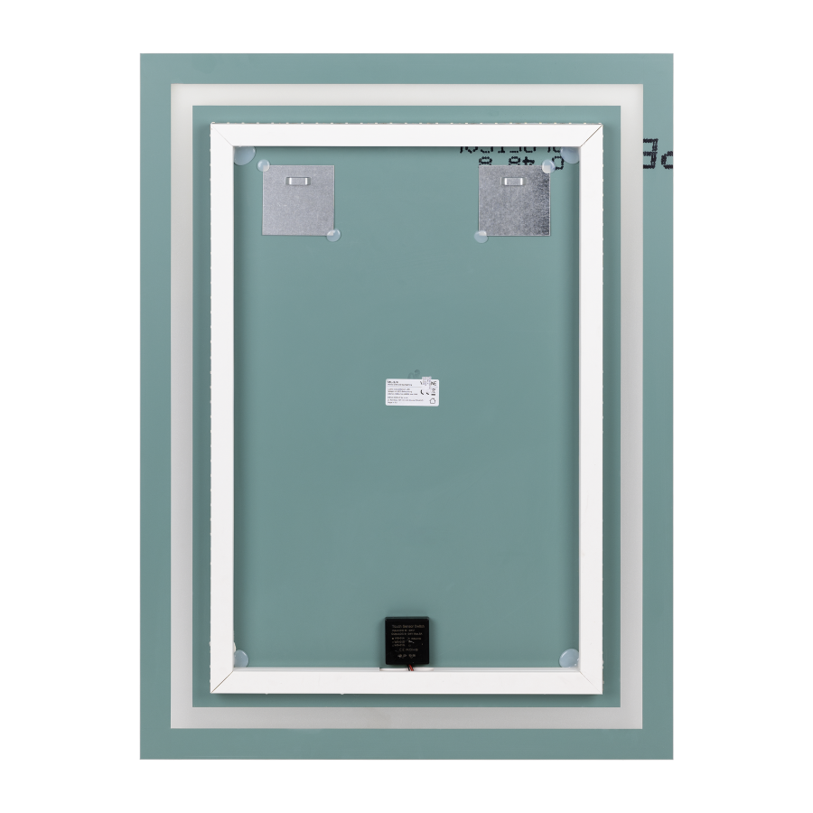 Lustro prostokątne pionowe LED 60x80 cm (z wbudowanym włącznikiem, z marginesem, 4000K)