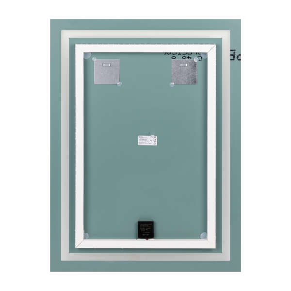 Lustro prostokątne pionowe LED 60x80 cm (z wbudowanym włącznikiem, z marginesem, 4000K)