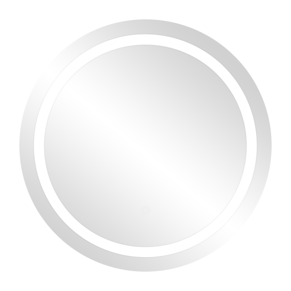 LED mirror round 60cm diameter, built-in switch, with margin, 4000K