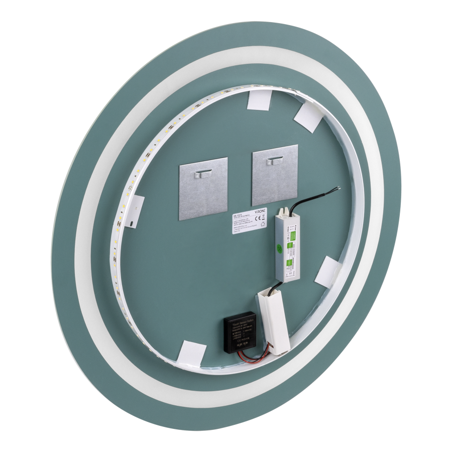 LED mirror round 60cm diameter, built-in switch, with margin, 4000K