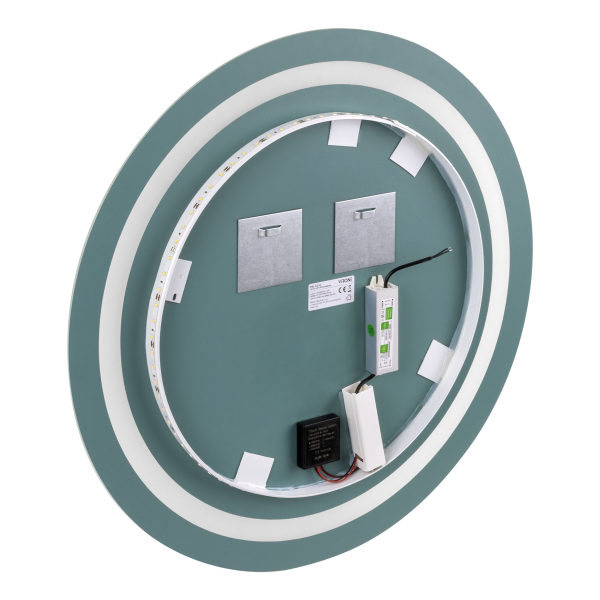 LED mirror round 60cm diameter, built-in switch, with margin, 4000K