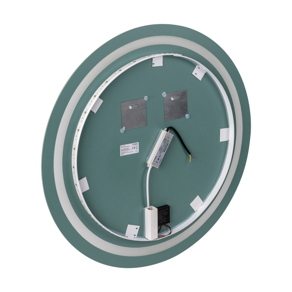 Okrągłe lustro LED fi 70 cm (z wbudowanym włącznikiem, z marginesem, 4000K)