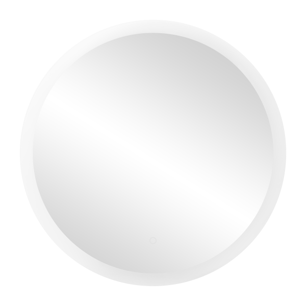 LED mirror round 70cm diameter, built-in switch, without margin, 4000K