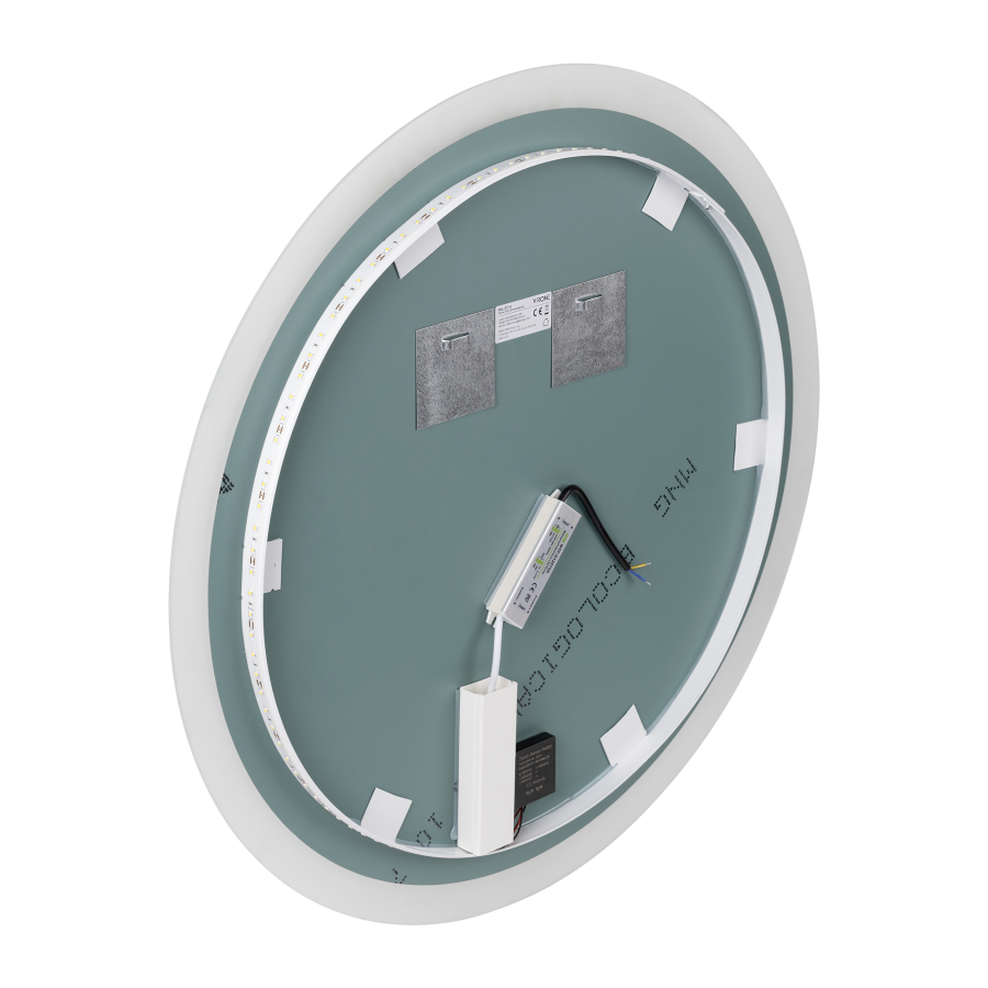 LED mirror round 70cm diameter, built-in switch, without margin, 4000K