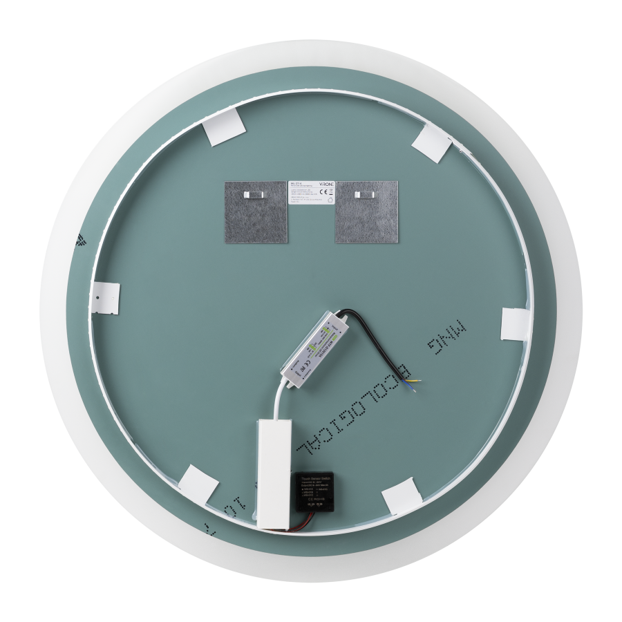 LED mirror round 70cm diameter, built-in switch, without margin, 4000K