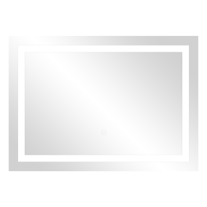 Lustro prostokątne poziome LED 70x50 cm (z wbudowanym włącznikiem, z marginesem, 4000K)