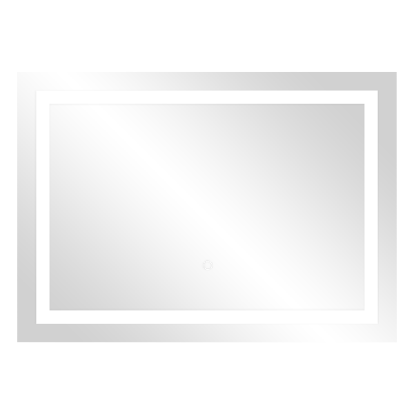 Lustro prostokątne poziome LED 70x50 cm (z wbudowanym włącznikiem, z marginesem, 4000K)