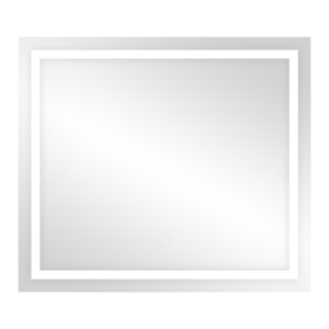 Lustro prostokątne poziome LED 80x70 cm (z wbudowanym włącznikiem, z marginesem, 4000K)