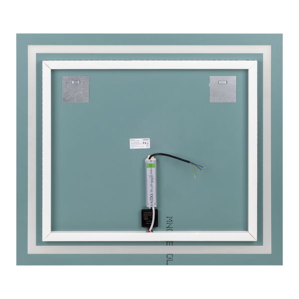 Lustro prostokątne poziome LED 80x70 cm (z wbudowanym włącznikiem, z marginesem, 4000K)