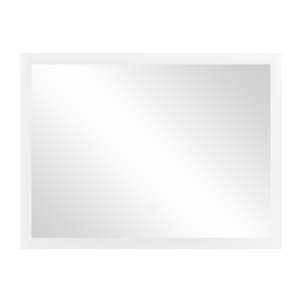 Lustro prostokątne poziome LED 80x60 cm (z wbudowanym włącznikiem, bez marginesu, 4000K)