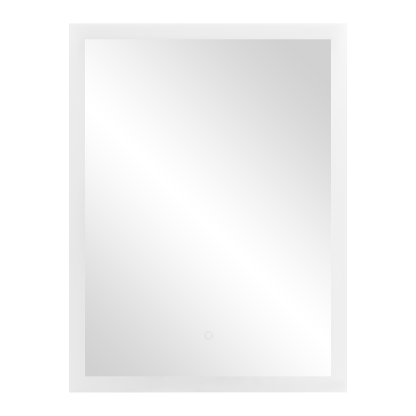 Lustro prostokątne pionowe LED 60x80 cm (z wbudowanym włącznikiem, bez marginesu, 4000K)