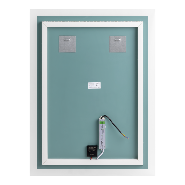 Lustro prostokątne pionowe LED 60x80 cm (z wbudowanym włącznikiem, bez marginesu, 4000K)