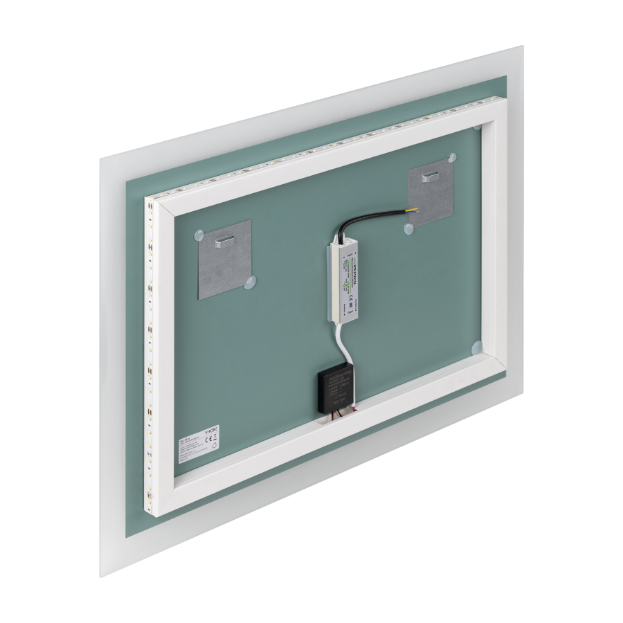 Lustro prostokątne poziome LED 70x50 cm (z wbudowanym włącznikiem, bez marginesu, 4000K)