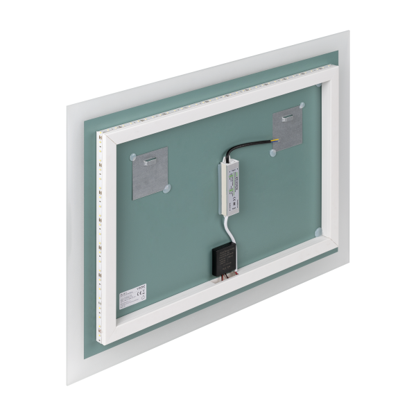 Lustro prostokątne poziome LED 70x50 cm (z wbudowanym włącznikiem, bez marginesu, 4000K)