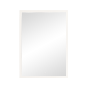 Lustro prostokątne pionowe LED, 50x70 cm (z wbudowanym włącznikiem, bez marginesu, 4000K)