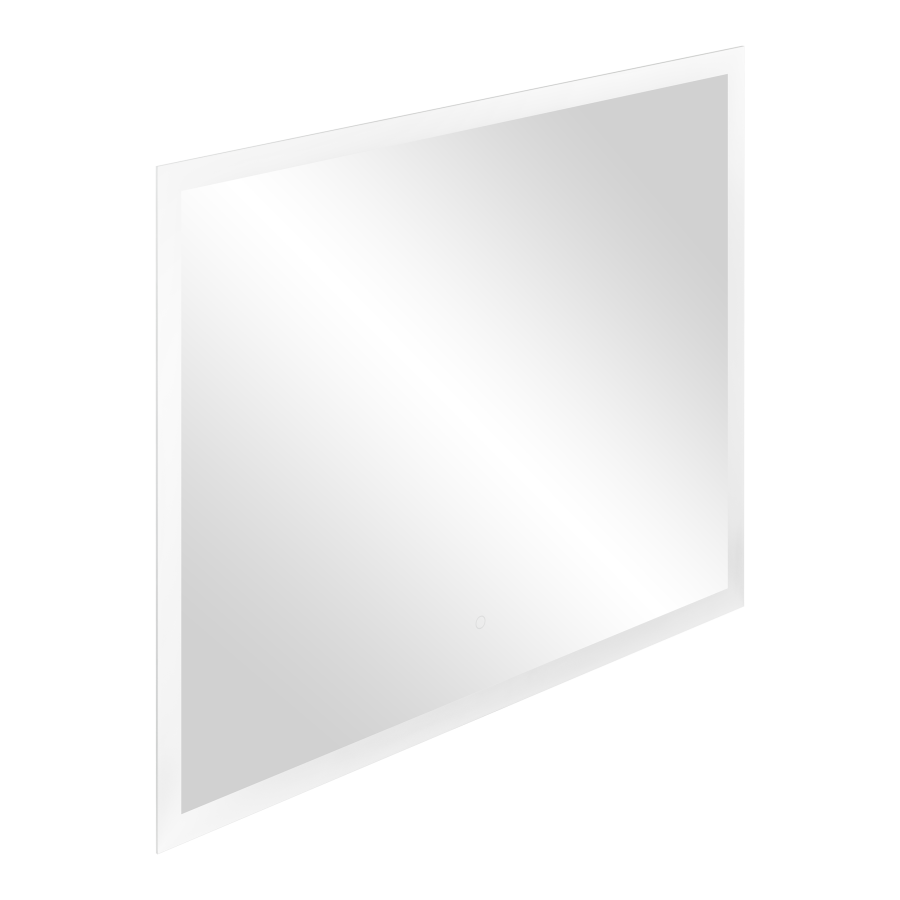 Lustro prostokątne poziome LED 100x80 cm (z wbudowanym włącznikiem, bez marginesu, 4000K)