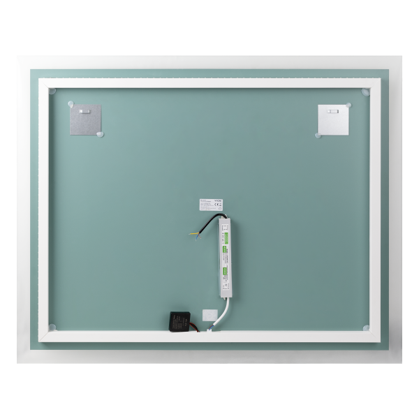 Lustro prostokątne poziome LED 100x80 cm (z wbudowanym włącznikiem, bez marginesu, 4000K)