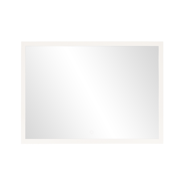 Lustro prostokątne poziome LED 120x60cm (z wbudowanym włącznikiem, bez marginesu, 4000K)