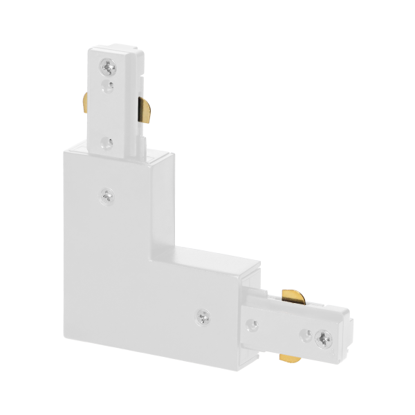 L-type light track connector, 90° angle, white