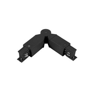 Adjustable light track connector, black