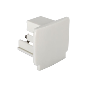 End cap for light rail, white