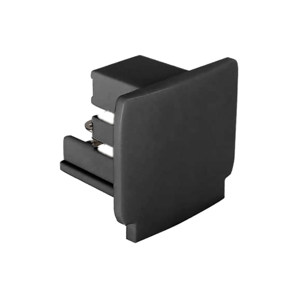 End cap for light rail, black
