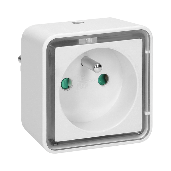 Plug-in LED night lamp with 230V socket, 4000K