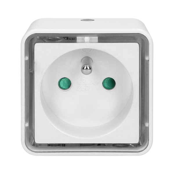 Plug-in LED night lamp with 230V socket, 4000K