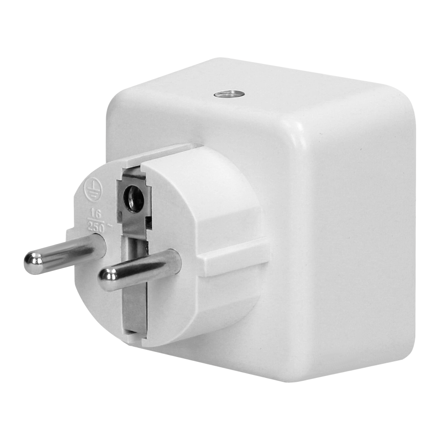 Plug-in LED night lamp with 230V socket, 4000K