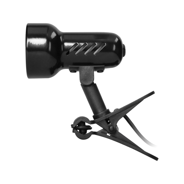 KELLY, desk lamp with clip, 40W, E14, steel + plastic, black