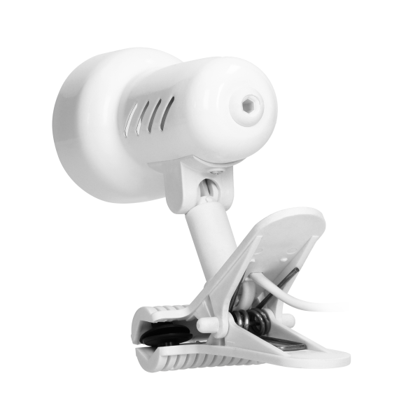 KELLY, desk lamp with clip, 40W, E14, steel + plastic, white