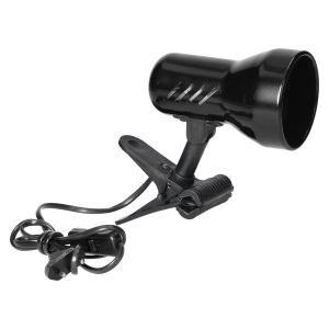 DALLA, lampa biurkowa z klipsem, 40W, E27, stal + tworzywo, czarna