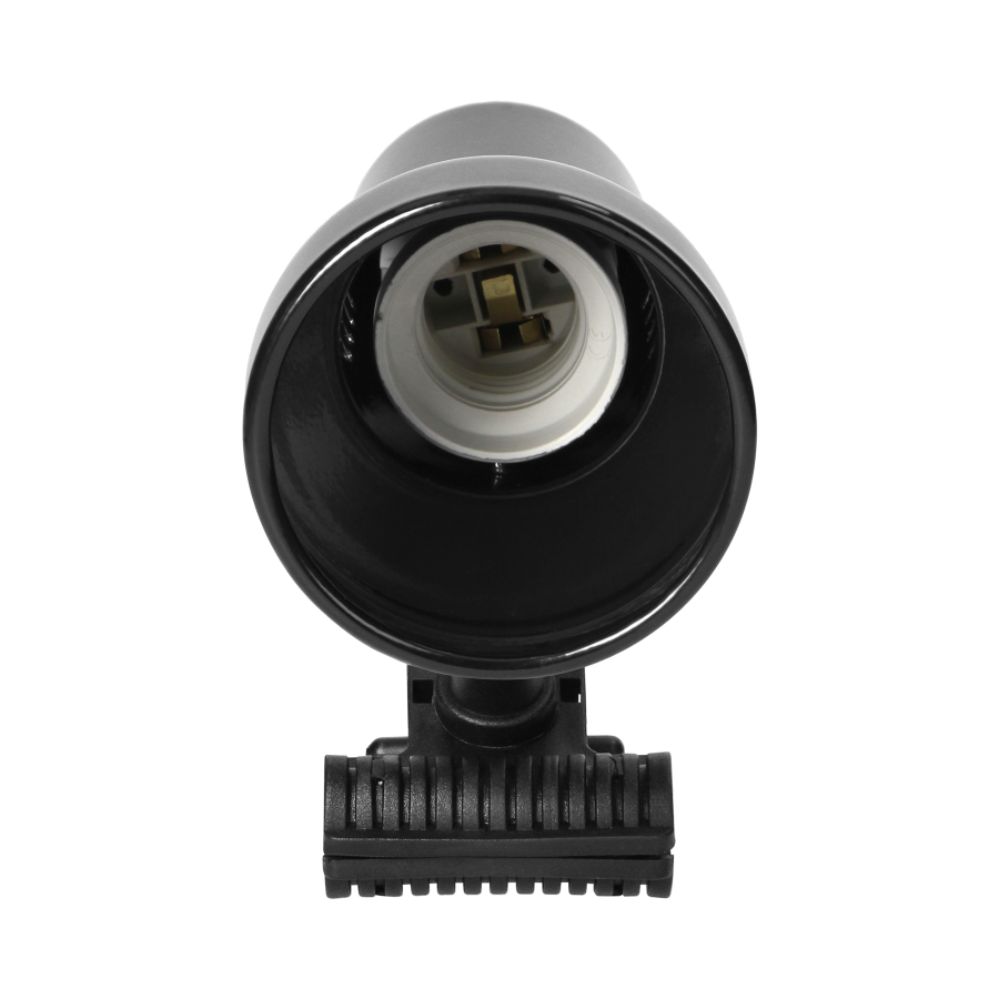 DALLA, lampa biurkowa z klipsem, 40W, E27, stal + tworzywo, czarna