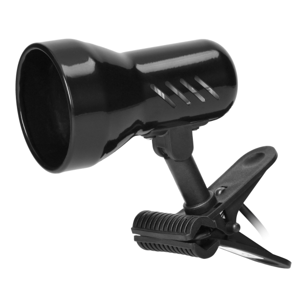 DALLA, lampa biurkowa z klipsem, 40W, E27, stal + tworzywo, czarna