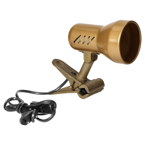 DALLA, desk lamp with clip, 40W, E27, steel + plastic, gold