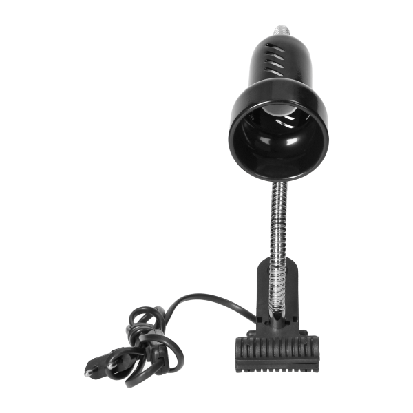 LUKE, lampa biurkowa z klipsem, flex, 40W, E14, stal + tworzywo, czarna