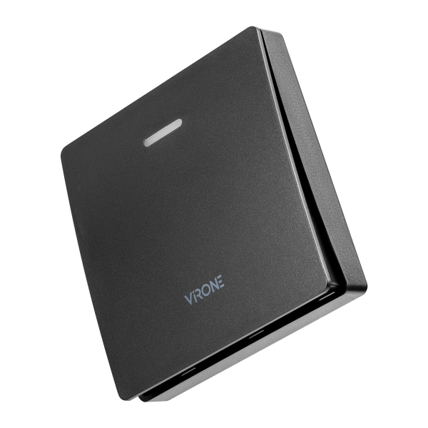 TELERO AC, wireless mains-powered doorbell, battery free doorbell button, learning system, 36 sounds, 200m, black