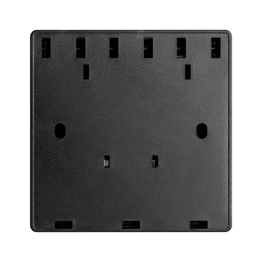 Battery-free doorbell button for wireless doorbells, TELERO series, black