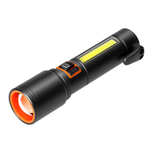 Emergency flashlight, 270/105lm, 1200mAh, seat belt cutter, window breaker