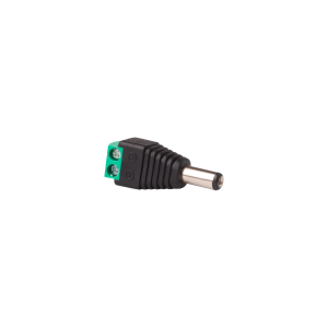 DC 2.1/5.5 plug with connector for quick installation of mono LED strips