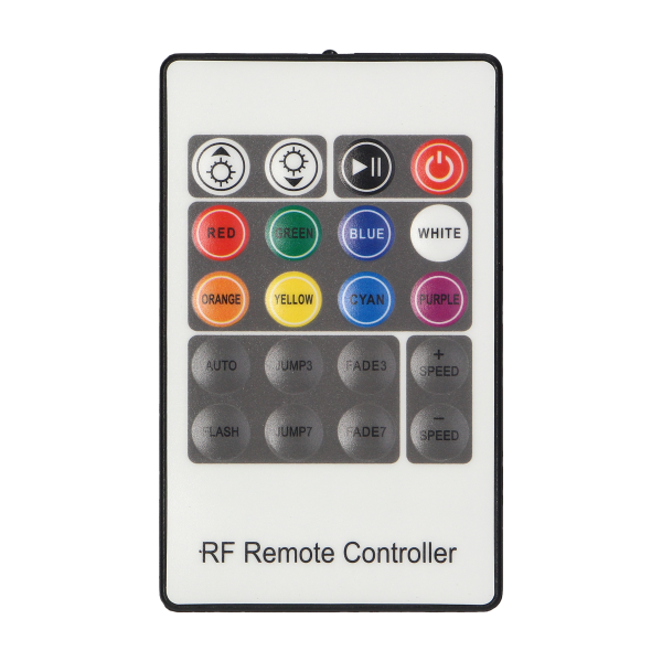 Wireless radio frequency (RF) controller for RGB strips (multi-coloured LED lighting sets)