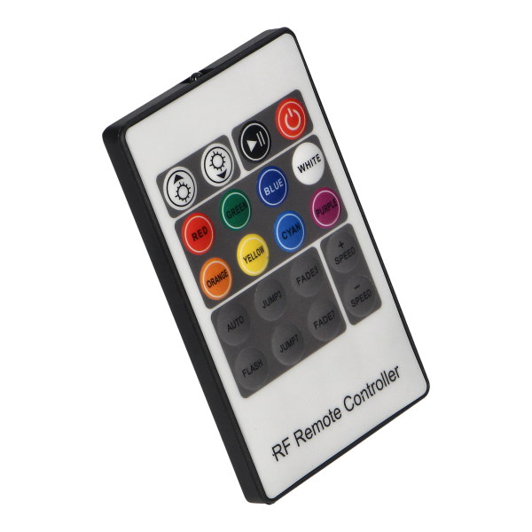 Wireless radio frequency (RF) controller for RGB strips (multi-coloured LED lighting sets)