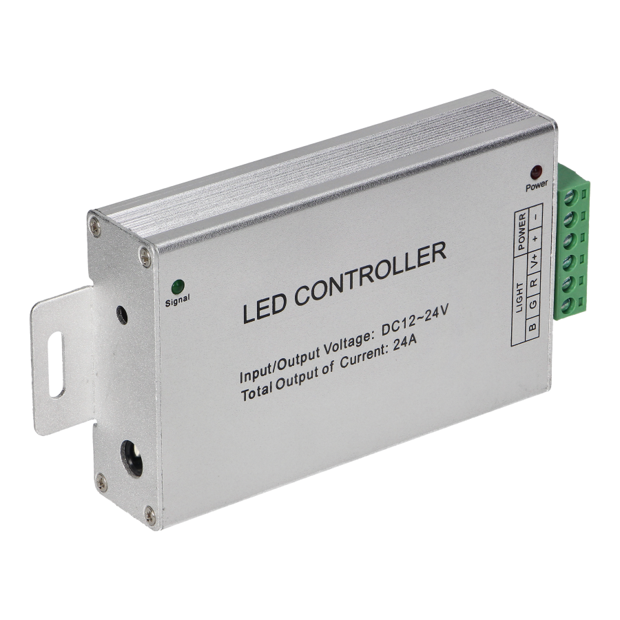 Wireless radio frequency (RF) controller for RGB strips (multi-coloured LED lighting sets)