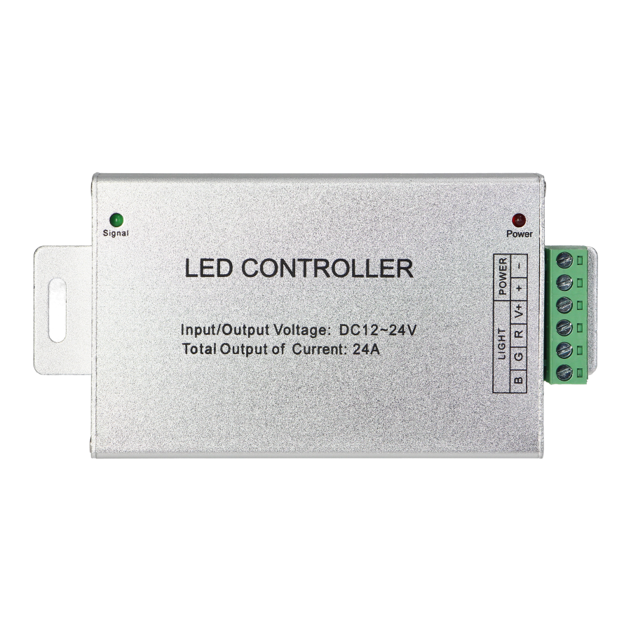 Wireless radio frequency (RF) controller for RGB strips (multi-coloured LED lighting sets)