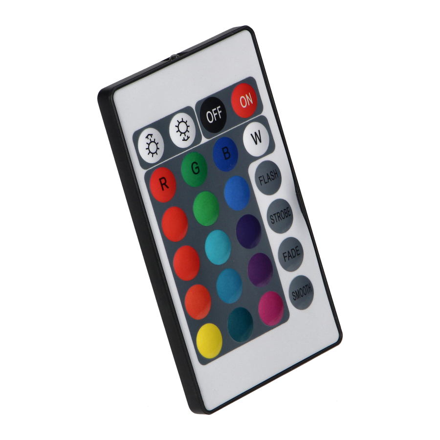 Wireless controller for RGB strips (multicoloured LED lighting strips) with remote control 24 buttons