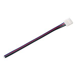 Connector for quick assembly (quick-connector) of multicolour RGB LED strips 10mm 4pin-cable