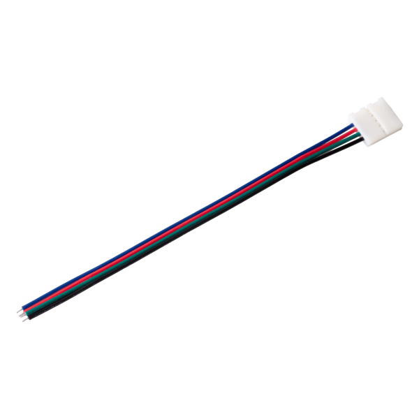 Connector for quick assembly (quick-connector) of multicolour RGBW LED strips 12mm 5pin-cable