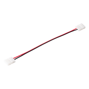 Double sided connector for quick assembly (quick-connector) of LED strips 8mm 2pin-cable-2pin